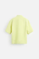 CHEMISE À POCHES 100 % LIN