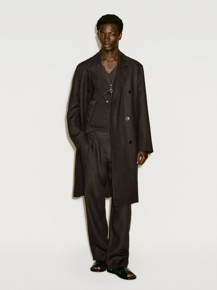Linen blend trench coat - Limited Edition