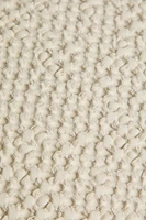 WAFFLE-KNIT THROW PILLOW COVER