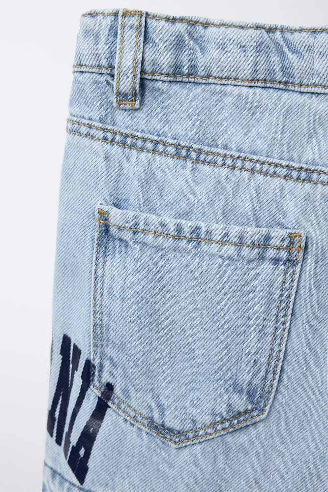 SKATER DENIM SHORTS
