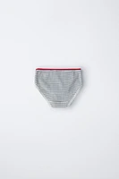 6- ANS/ LOT DE TROIS CULOTTES CŒURS