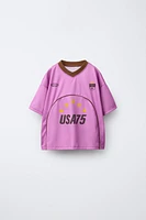 SOCCER TEXT T-SHIRT