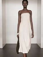 Long strapless dress