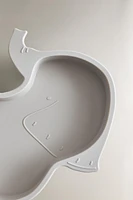 CHILDREN'S SILICONE ELEPHANT PLATE
