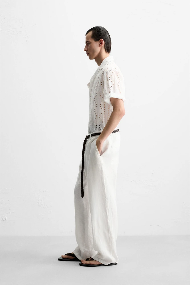 LASER CUT EMBROIDERY SHIRT