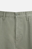 PANTALON CARGO DÉLAVÉ