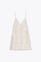 RUFFLED SHORT DRESS