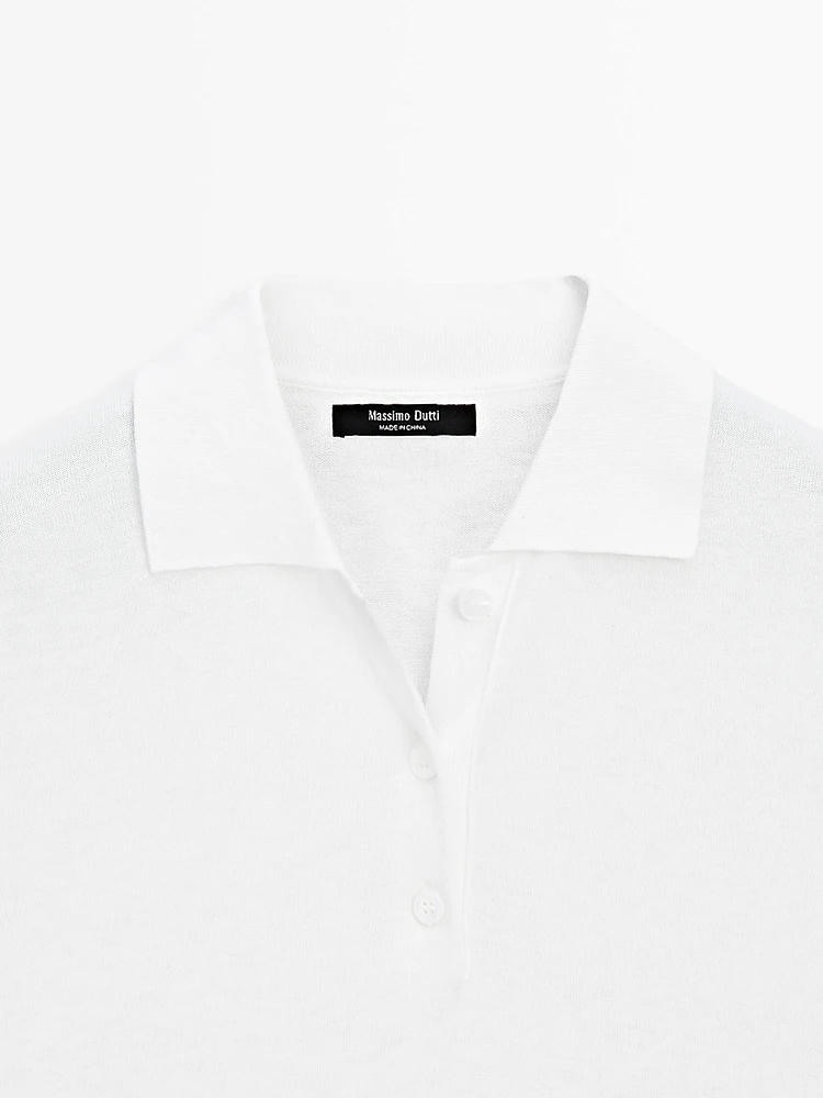 Pull polo manches courtes