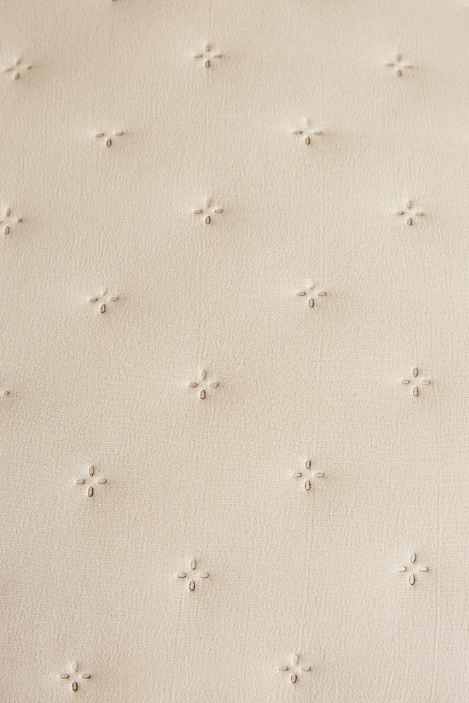 HOUSSE DE COUSSIN ÉDREDON MATELASSÉ POIS