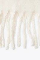 FRINGED WIDE SCARF