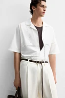 LACE RELAXED FIT SHIRT