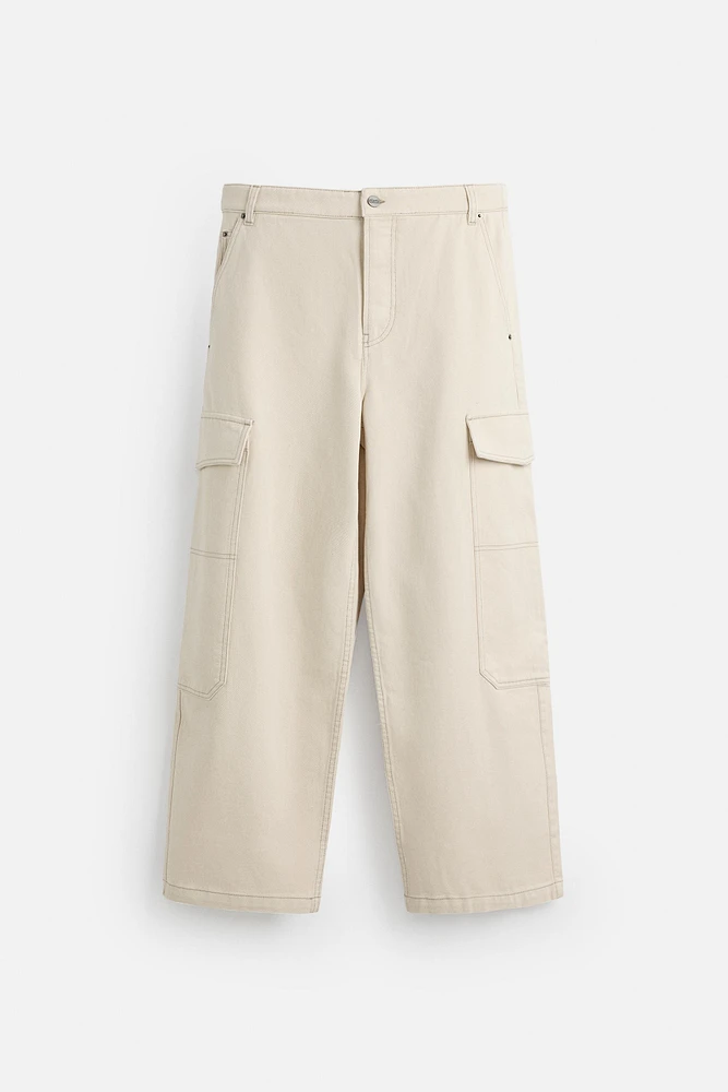 WIDE FIT CARGO PANTS