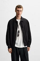 WRINKLE EFFECT FLOWY JACKET