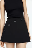 JUPE-SHORT À BOUTONS
