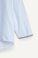 CHEMISE À RAYURES ET LISERÉS CARREAUX ÉDITION LIMITÉE