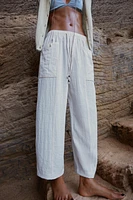 PANTALON RUSTIQUE À TAILLE ÉLASTIQUE