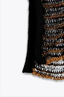 ROBE EN MAILLE OUVERTE