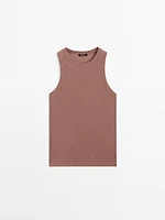 100% cotton halter top
