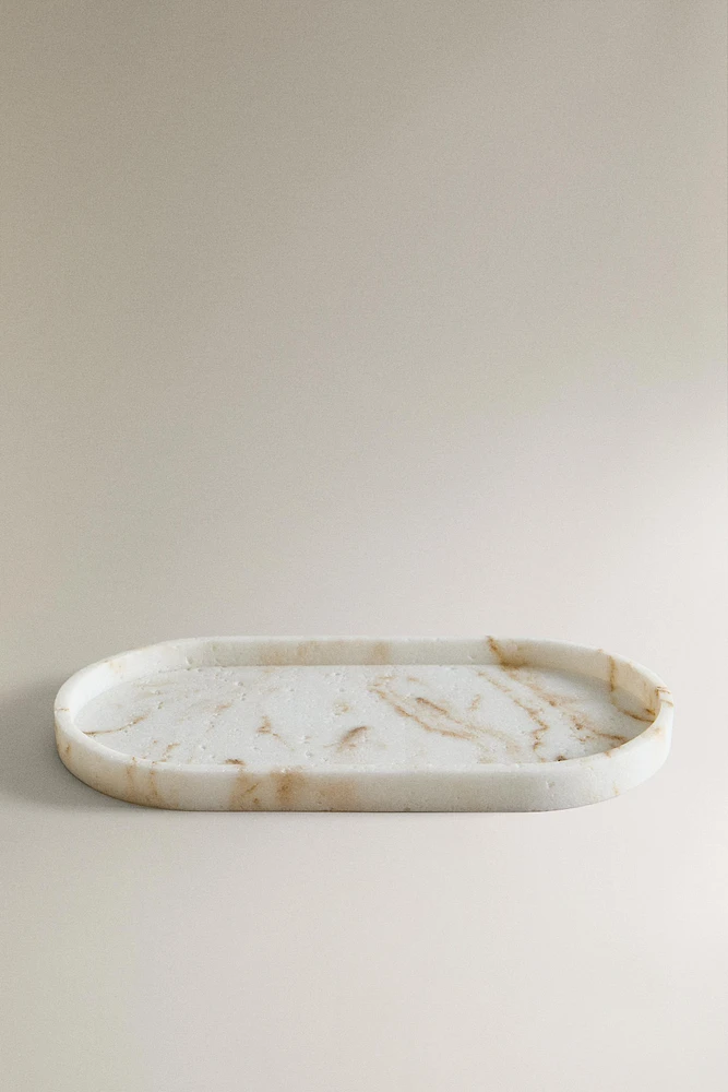 PLATEAU SALLE DE BAIN IMITATION MARBRE