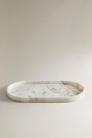 PLATEAU SALLE DE BAIN IMITATION MARBRE