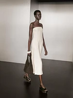 Long strapless dress