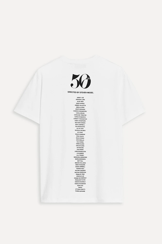 STEVEN MEISEL PHOTO T-SHIRT 50TH ANNIVERSARY