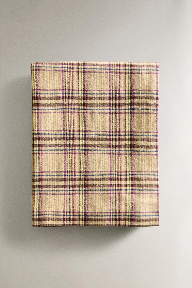 NAPPE COTON LIN CARREAUX