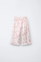 PANTALON SHIFFLY IMPRIMÉ FLEURS