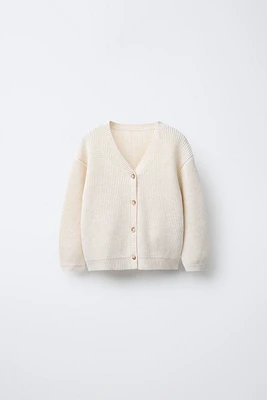 RIB KNIT CARDIGAN