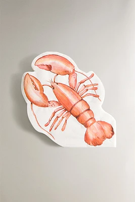 SET OF 20 LOBSTER PAPER NAPKINS