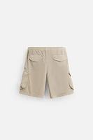 RELAXED FIT CARGO SHORTS