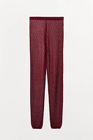 POINTELLE KNIT LEGGINGS