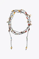 MULTI-POSITION BEADED CORD NECKLACE