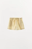POPLIN SHORTS WITH STITCHING