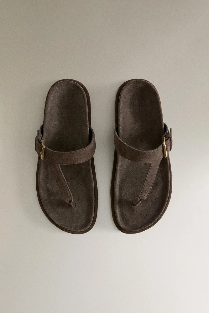 SANDALES BRIDE ASIMÉTRIQUE CUIR