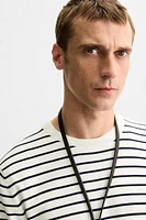 VISCOSE BLEND KNIT T-SHIRT
