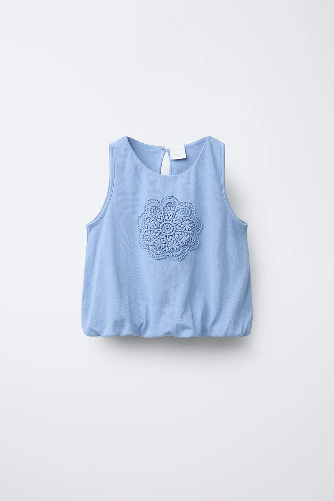 T-SHIRT FLOBO FLEUR BRODÉE