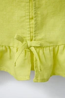 COTTON LINEN TIE TOP