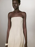 Long strapless dress