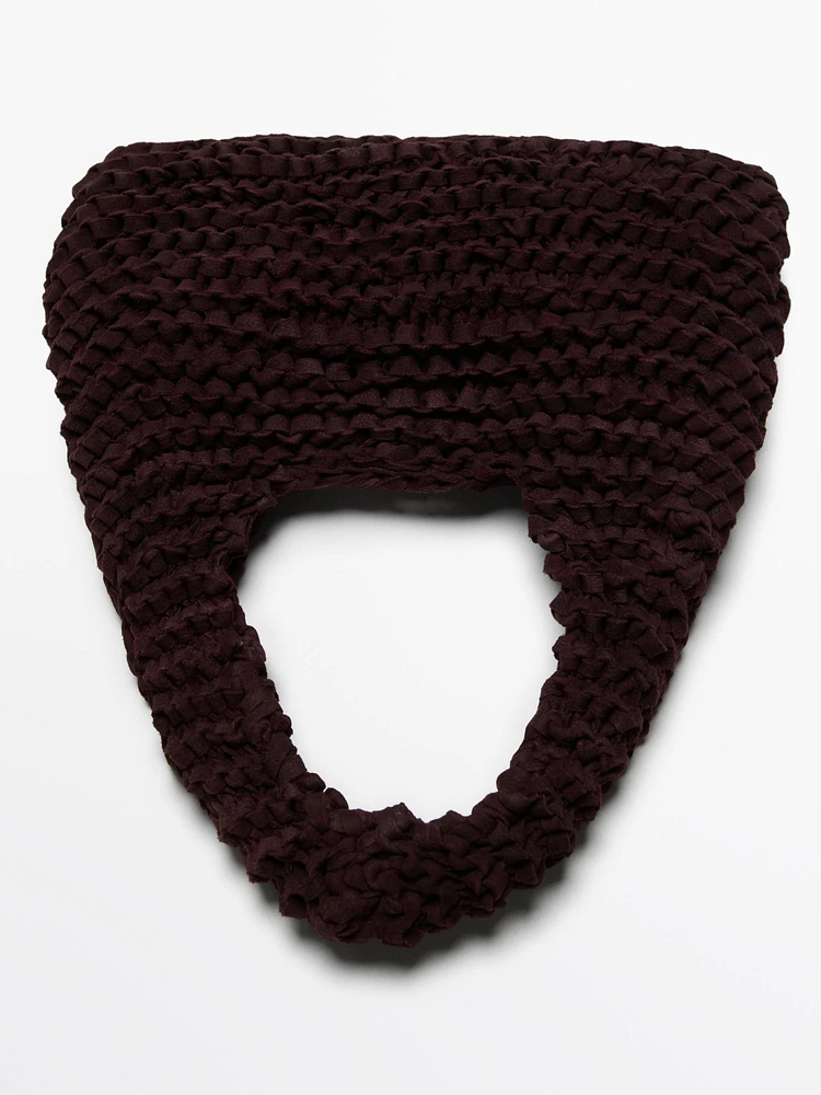 Mini split suede crochet bag - Limited Edition