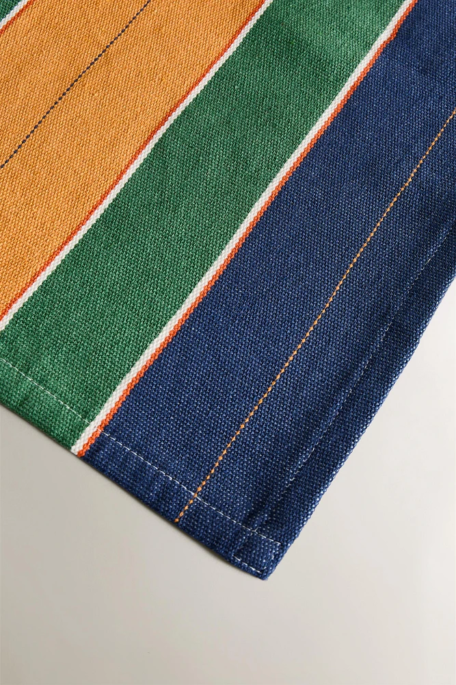 COLORED STRIPE TABLECLOTH