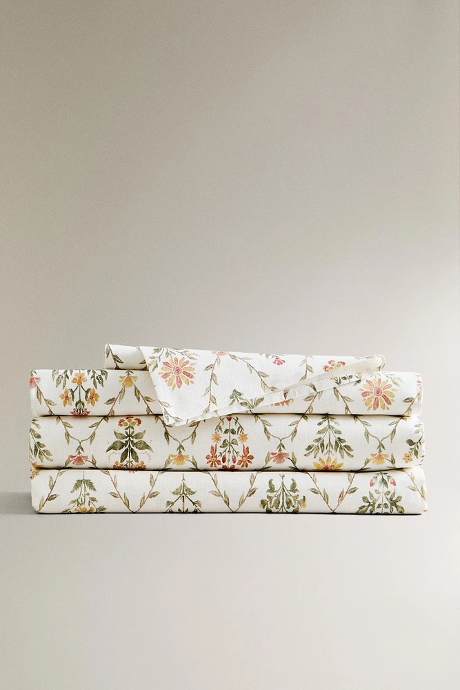 NAPPE IMPRIMÉ FLEURS