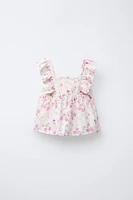 FLORAL PRINT SHIFFLY TOP
