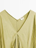 Flowing satin kimono dress - STUDIO