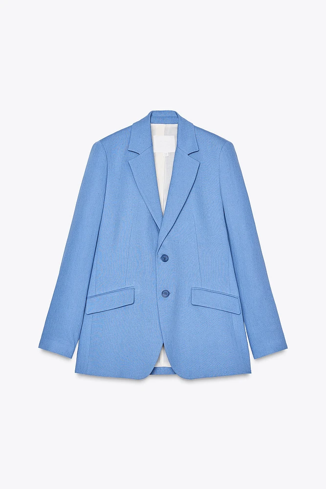 LINEN BLEND BLAZER ZW COLLECTION