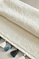 SERVIETTE DE BAIN POMPONS