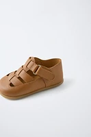 SANDALES STYLE PLAGE BAREFOOT EN CUIR