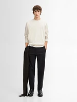 Pull en maille de coton mélang