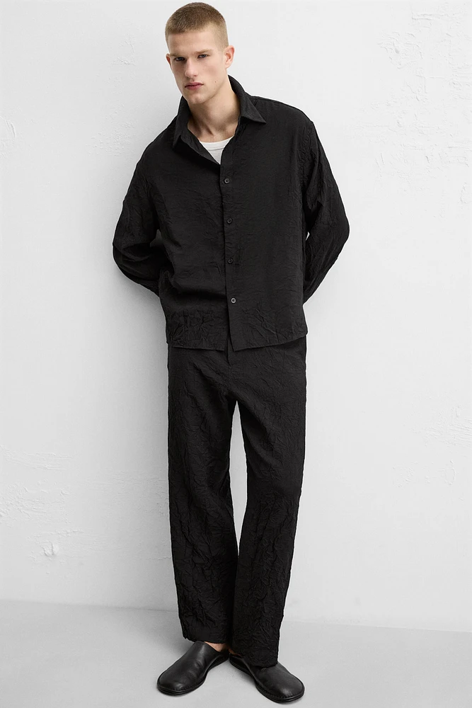WRINKLED LOOK SHIRT