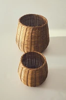 CORBEILLE OVALE ROTIN